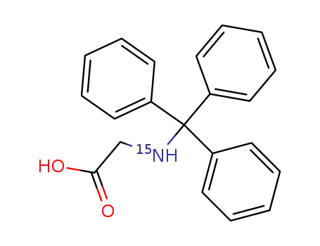 Molecular Structure of 186973-01-3 ((<sup>(15)</sup>N)tritylglycine)