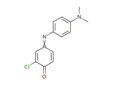 Molecular Structure of 7512-47-2 (2-Chloro-4-[[4-(dimethylamino)phenyl]imino]-2,5-cyclohexadien-1-one)