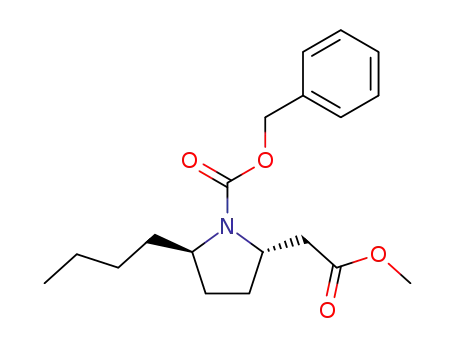 (2R,5S)-2-Butyl-5-methoxycarbonylmethyl-pyrrolidine-1-carboxylic acid benzyl ester