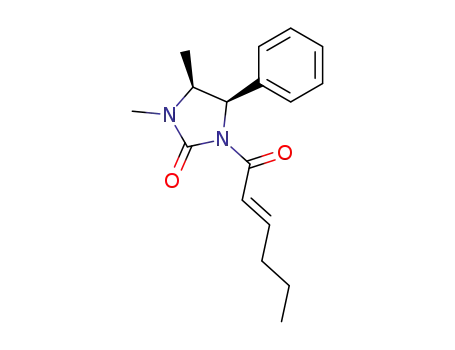 (4S,5R)-1-((E)-Hex-2-enoyl)-3,4-dimethyl-5-phenyl-imidazolidin-2-one