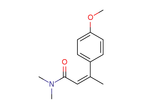 Molecular Structure of 90316-38-4 ((2E)-3-(4-methoxyphenyl)-N,N-dimethylbut-2-enamide)