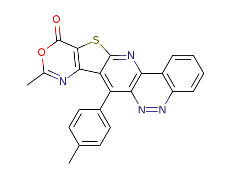 9-methyl-7-(4-methylphenyl)-11H-[1,3]oxazino[4'',5'':4',5']thieno[3',2':5,6]pyrido[3,2-c]cinnolin-11-one
