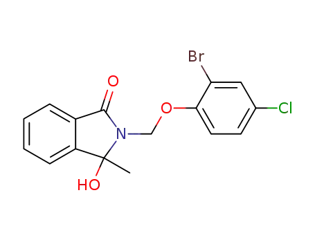 2,3-dihydro-3-hydroxy-3-methyl-2-(o-bromo-p-chlorophenyloxomethyl)-1H-isoindol-1-one