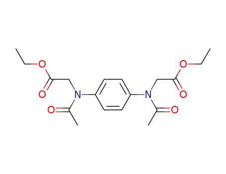 Molecular Structure of 189194-00-1 (N,N’-Diacetyl-N,N'-1,4-Phenylenedi-glycine Diethyl Ester)