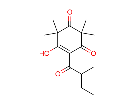 1,3,5-Cyclohexanetrione, 2,2,4,4-tetramethyl-6-(2-methyl-1-oxobutyl)-