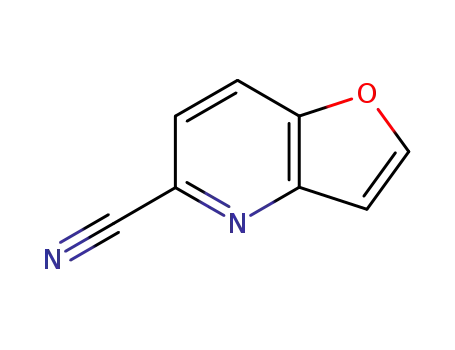 Molecular Structure of 182691-67-4 (Furo[3,2-b]pyridine-5-carbonitrile(9CI))