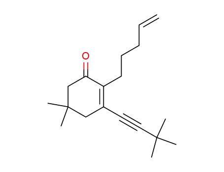 3-(3,3-Dimethyl-but-1-ynyl)-5,5-dimethyl-2-pent-4-enyl-cyclohex-2-enone