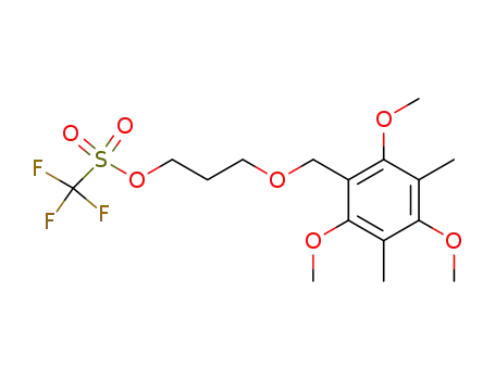 trifluoro-methanesulfonic acid 3-(2,4,6-trimethoxy-3,5-dimethyl-benzyloxy)-propyl ester