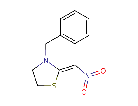 Thiazolidine, 2-(nitromethylene)-3-(phenylmethyl)-, (2Z)-