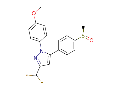 3-(difluoromethyl)-1-(4-methoxyphenyl)-5-(4-(methylsulfinyl)phenyl)pyrazole