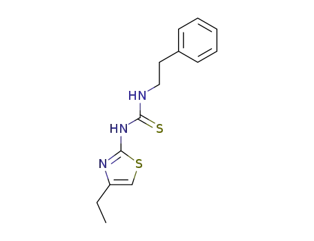 Thiourea, N-(4-ethyl-2-thiazolyl)-N'-(2-phenylethyl)-