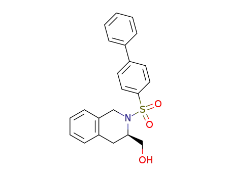 Molecular Structure of 217300-59-9 ([(R)-2-(Biphenyl-4-sulfonyl)-1,2,3,4-tetrahydro-isoquinolin-3-yl]-methanol)