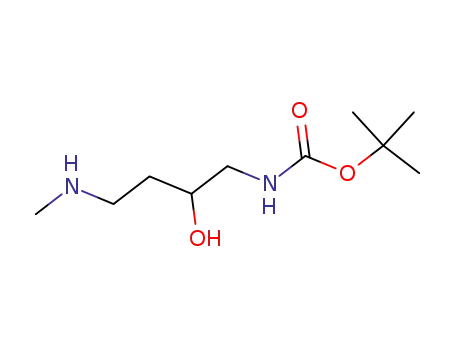 Molecular Structure of 206268-20-4 (Carbamic acid, [2-hydroxy-4-(methylamino)butyl]-, 1,1-dimethylethyl ester (9CI))