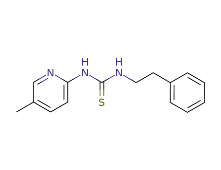 Molecular Structure of 149486-00-0 (1-(5-methylpyridin-2-yl)-3-(2-phenylethyl)thiourea)