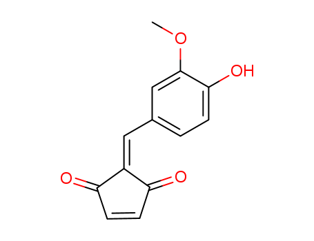 4-Cyclopentene-1,3-dione,2-[(4-hydroxy-3-methoxyphenyl)methylene]- cas  55776-43-7