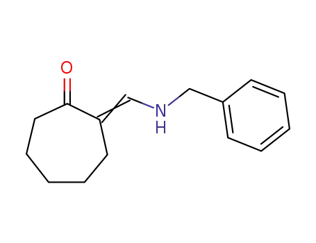 Molecular Structure of 1025134-22-8 (2-[1-Benzylamino-meth-(E)-ylidene]-cycloheptanone)