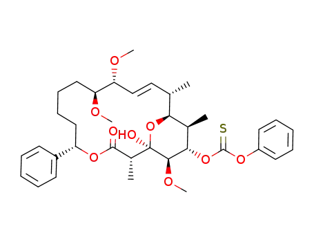 Thiocarbonic acid O-((E)-(1R,2S,5S,10S,11R,14S,15S,16R,17S,18R)-1-hydroxy-10,11,18-trimethoxy-2,14,16-trimethyl-3-oxo-5-phenyl-4,19-dioxa-bicyclo[13.3.1]nonadec-12-en-17-yl) ester O-phenyl ester