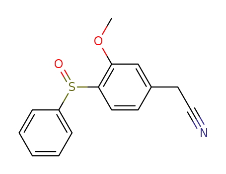 (4-Benzenesulfinyl-3-methoxy-phenyl)-acetonitrile
