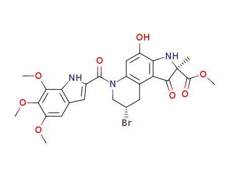 1H-Pyrrolo[3,2-f]quinoline-2-carboxylicacid,8-bromo-2,3,6,7,8,9-hexahydro-4-hydroxy-2-methyl-1-oxo-6-[(5,6,7-trimethoxy-1H-indol-2-yl)carbonyl]-,methyl ester, (2R,8S)-