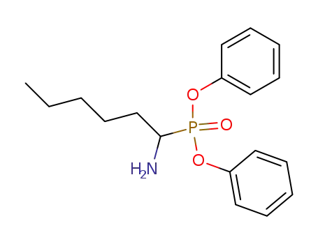 Phosphonic acid, (1-aminohexyl)-, diphenyl ester