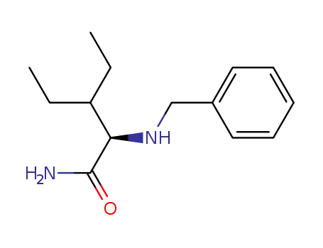 Molecular Structure of 220130-94-9 ((R)-2-Benzylamino-3-ethyl-pentanoic acid amide)