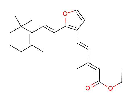 (2E,4E)-3-Methyl-5-{2-[(E)-2-(2,6,6-trimethyl-cyclohex-1-enyl)-vinyl]-furan-3-yl}-penta-2,4-dienoic acid ethyl ester