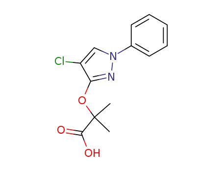 2-(4-chloro-1-phenyl-1<i>H</i>-pyrazol-3-yloxy)-2-methyl-propionic acid
