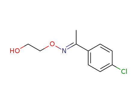 Molecular Structure of 63564-66-9 (Ethanone, 1-(4-chlorophenyl)-, O-(2-hydroxyethyl)oxime, (E)-)