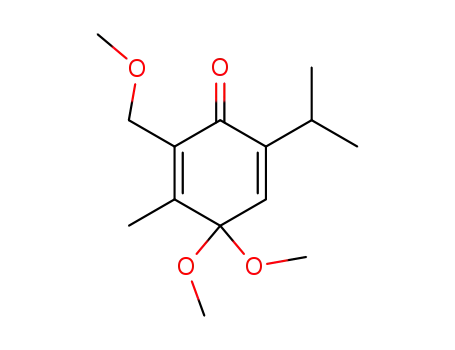 2-isopropyl-4,4-dimethoxy-6-methoxymethyl-5-methylcyclohexa-2,5-dienone