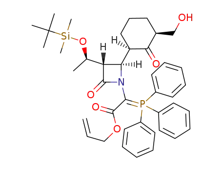 [(2R,3S)-3-[(R)-1-(tert-Butyl-dimethyl-silanyloxy)-ethyl]-2-((1R,3S)-3-hydroxymethyl-2-oxo-cyclohexyl)-4-oxo-azetidin-1-yl]-(triphenyl-λ<sup>5</sup>-phosphanylidene)-acetic acid allyl ester