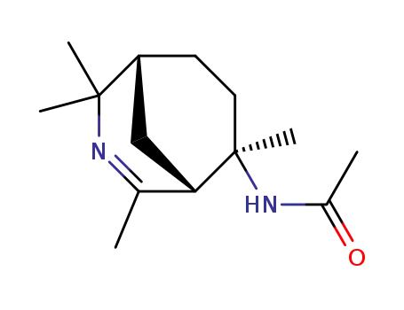 (1S,5S,8R)-8-acetylamino-2,4,4,8-tetramethyl-3-azabicyclo<3.3.1>non-2-ene