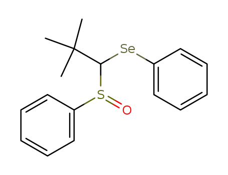 Molecular Structure of 184848-17-7 (Benzene, [[2,2-dimethyl-1-(phenylseleno)propyl]sulfinyl]-)
