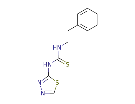 Molecular Structure of 149484-90-2 (1-(2-phenylethyl)-3-(1,3,4-thiadiazol-2-yl)thiourea)