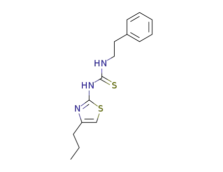 Molecular Structure of 149486-74-8 (1-(2-phenylethyl)-3-(4-propyl-1,3-thiazol-2-yl)thiourea)