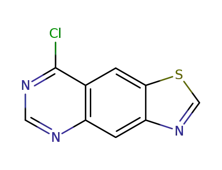 Molecular Structure of 171179-74-1 (Thiazolo[5,4-g]quinazoline, 8-chloro- (9CI))