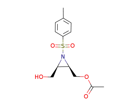 Acetic acid (2R,3S)-3-hydroxymethyl-1-(toluene-4-sulfonyl)-aziridin-2-ylmethyl ester