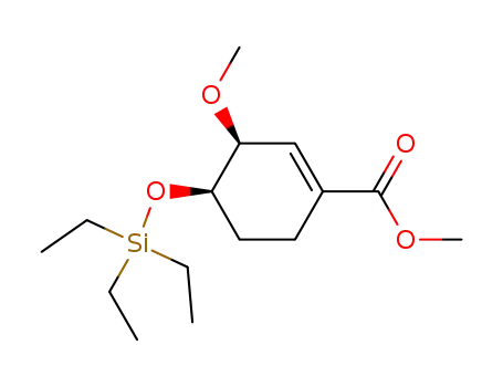 (3S,4R)-3-Methoxy-4-triethylsilanyloxy-cyclohex-1-enecarboxylic acid methyl ester