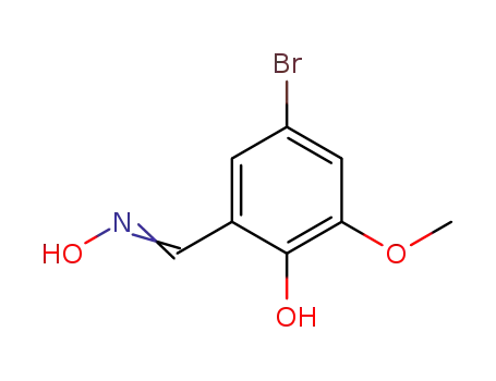 Molecular Structure of 7396-69-2 (5-BROMO-2-HYDROXY-3-METHOXYBENZALDEHYDE OXIME)