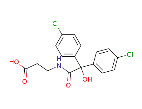 3-[2,2-Bis-(4-chloro-phenyl)-2-hydroxy-acetylamino]-propionic acid