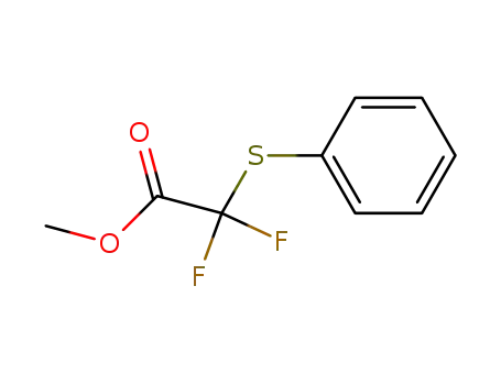 Molecular Structure of 22340-44-9 (DIFLUORO-PHENYLSULFANYL-ACETIC ACID METHYL ESTER)