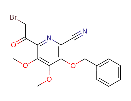 2-Pyridinecarbonitrile,
6-(bromoacetyl)-4,5-dimethoxy-3-(phenylmethoxy)-