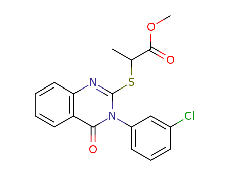 2-[3-(3-chloro-phenyl)-4-oxo-3,4-dihydro-quinazolin-2-ylsulfanyl]-propionic acid methyl ester