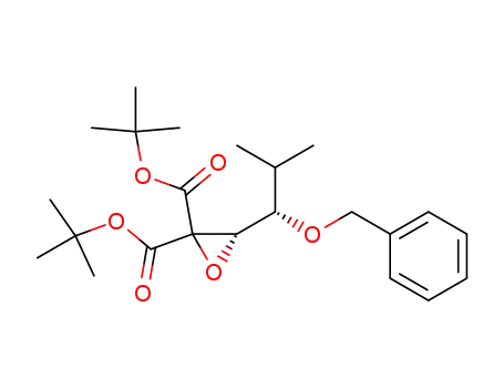 (S)-3-((S)-1-Benzyloxy-2-methyl-propyl)-oxirane-2,2-dicarboxylic acid di-tert-butyl ester