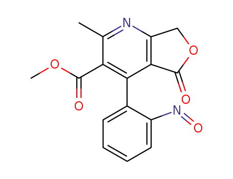 2-Methyl-4-(2-nitroso-phenyl)-5-oxo-5,7-dihydro-furo[3,4-b]pyridine-3-carboxylic acid methyl ester
