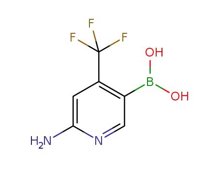 Molecular Structure of 1045861-32-2 (6-aMino-4-(trifluoroMethyl)pyridin-3-ylboronic acid)