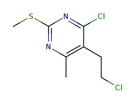 4-chloro-5-(2-chloroethyl)-6-methyl-2-methylthiopyrimidine