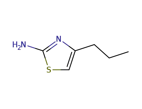 Molecular Structure of 61764-34-9 (4-propylthiazol-2-amine)