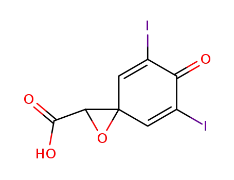 5,7-Diiodo-6-oxo-1-oxa-spiro[2.5]octa-4,7-diene-2-carboxylic acid