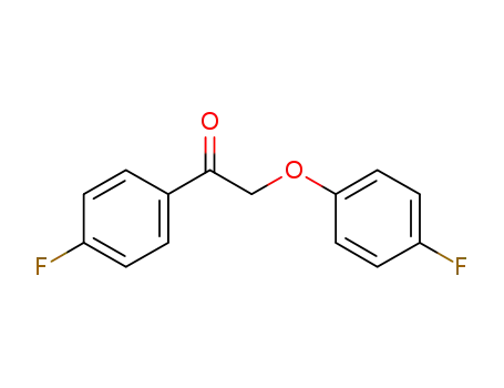 Molecular Structure of 654681-20-6 (Ethanone, 2-(4-fluorophenoxy)-1-(4-fluorophenyl)-)