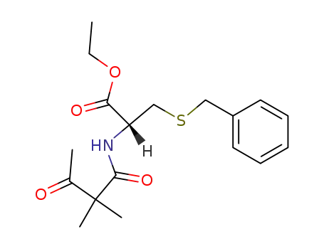 ethyl (S)-N-(2,2-dimethylacetoacetyl)-S-benzylcysteine